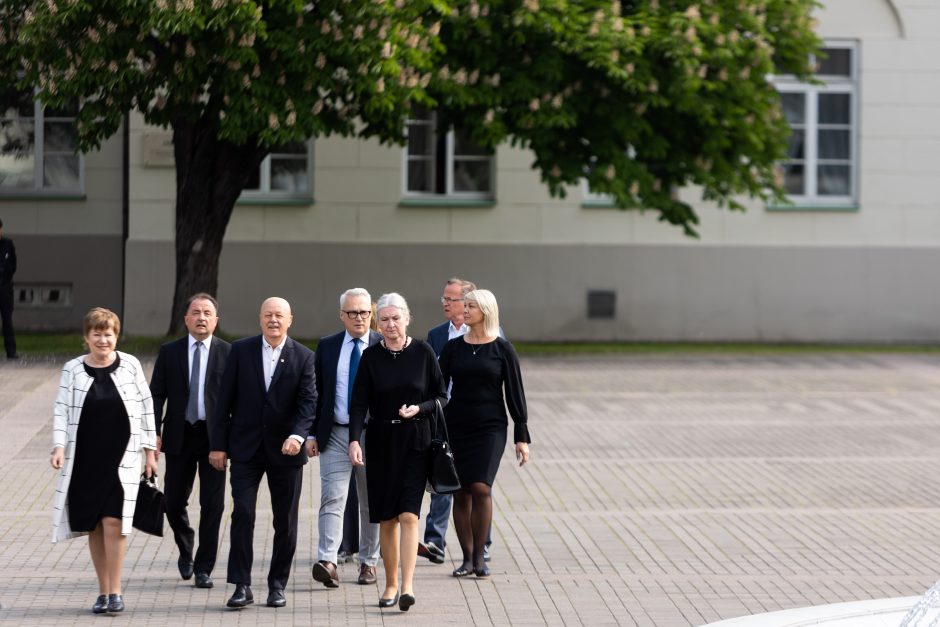 G. Nausėda: A. Adamkienė Lietuvai dovanojo eleganciją, pagarbą, labdarystės tradicijas