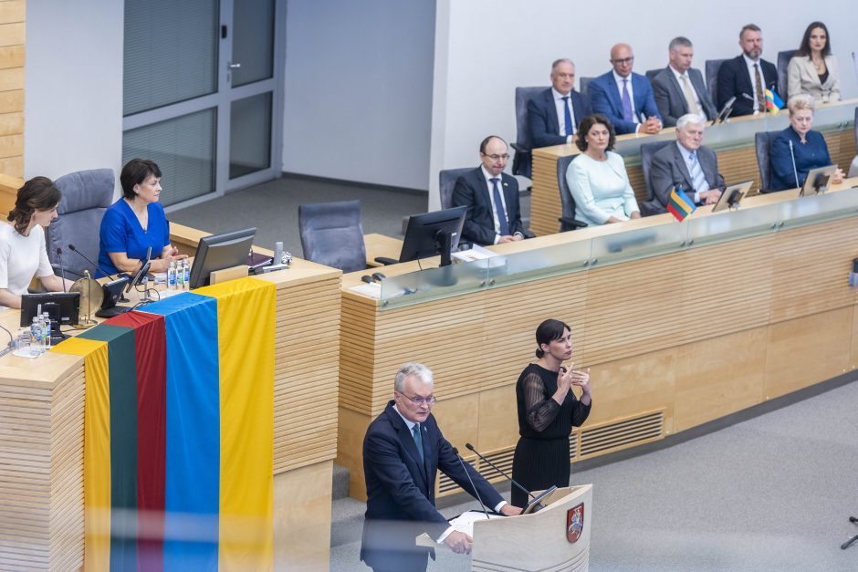 D. Grybauskaitė: daugelis G. Nausėdos išsakytų pastabų politikams – taiklios