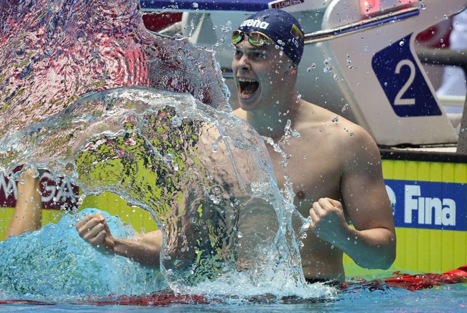 Plaukikas D. Rapšys Vengrijoje iškovojo sidabro medalį