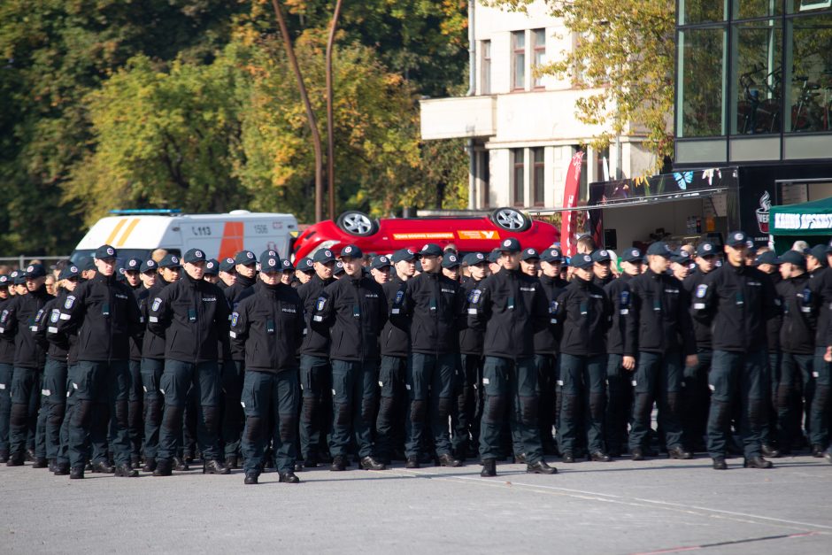 Kaune – didžiulė policijos šventė: pasitiko pramogų gausa