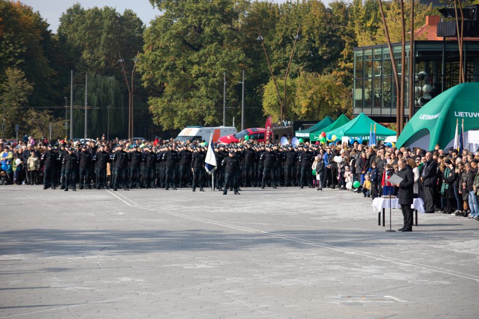 Kaune – didžiulė policijos šventė: pasitiko pramogų gausa