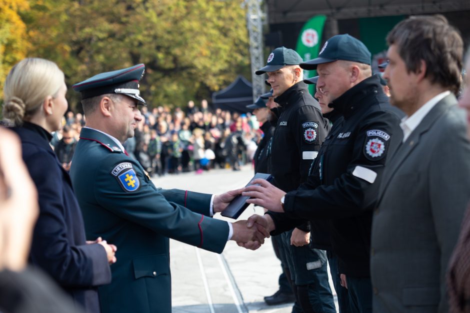 Kaune – didžiulė policijos šventė: pasitiko pramogų gausa