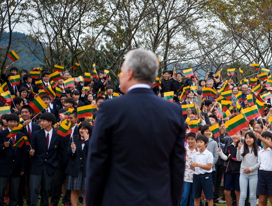 G. Nausėda pagerbė žydų gelbėtojo japonų diplomato Č. Sugiharos atminimą