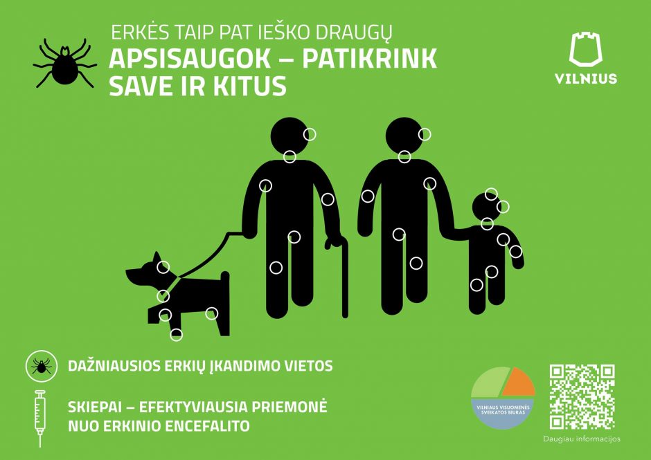 Vilniaus parkuose išbandomos erkių gaudyklės