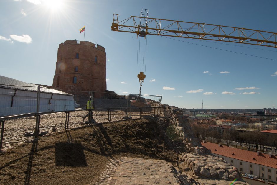 Gedimino kalno būklė po žiemos išlieka kritinė