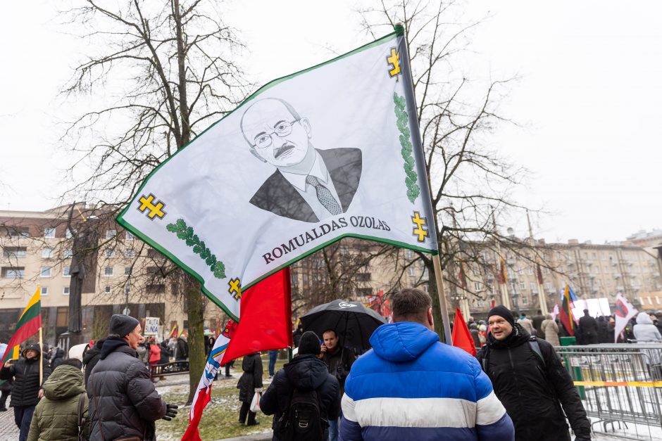 Sausio 13-osios minėjimas – triukšmingas: premjerė kalbą sakė su ašarom, protestuotojai rėkė „Gėda!“