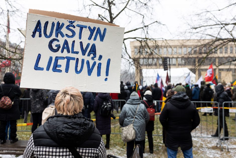 Sausio 13-osios minėjimas – triukšmingas: premjerė kalbą sakė su ašarom, protestuotojai rėkė „Gėda!“