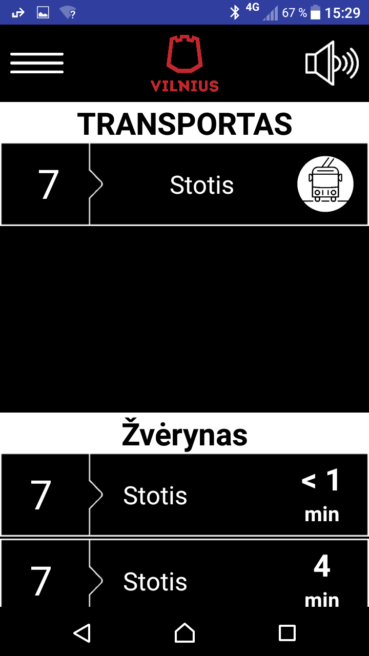 Regėjimo negalią turintiems viešojo transporto keleiviams – atnaujinta programėlė