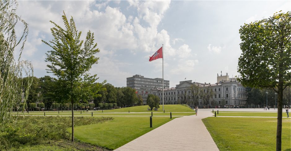 Lukiškių aikštėje iškilo „Laisvės kalvos“ maketas: įvertinkite vaizdą