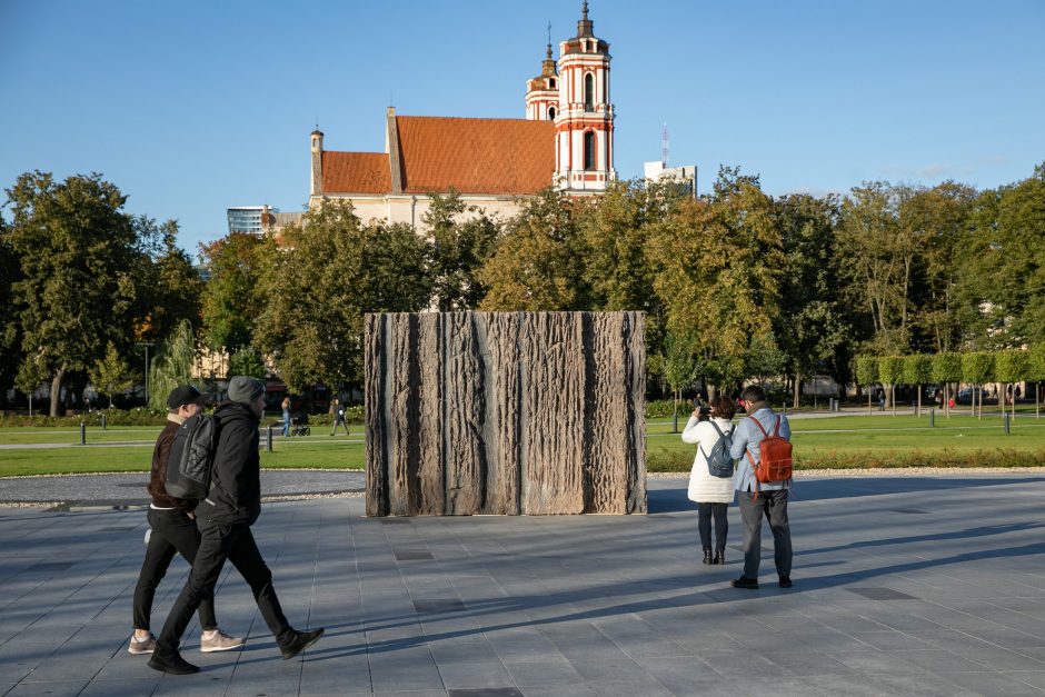 Lukiškių aikštėje iškilo „Laisvės kalvos“ maketas: įvertinkite vaizdą