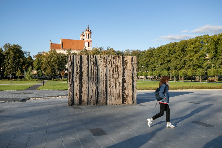 Lukiškių aikštėje iškilo „Laisvės kalvos“ maketas: įvertinkite vaizdą