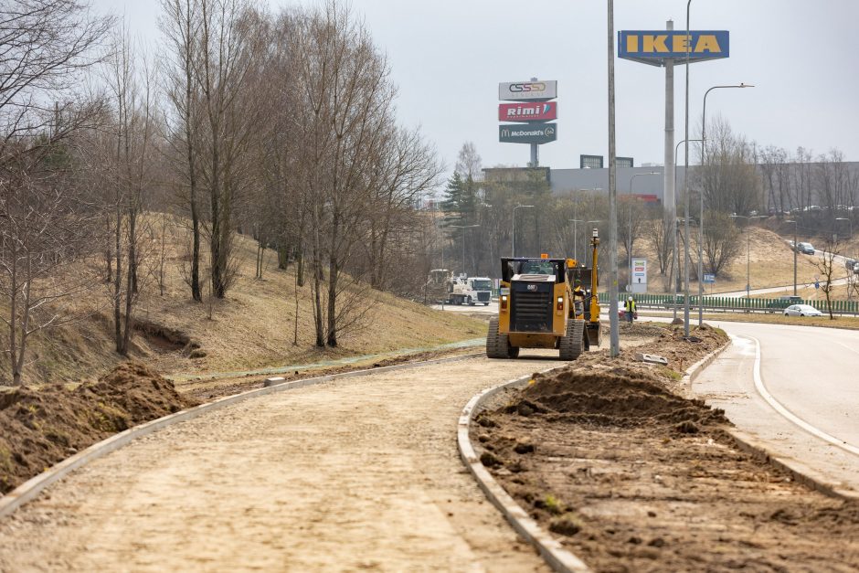 Vilniuje tvarkomos gatvės, bus įrengti beveik 5 km naujų dviračių takų