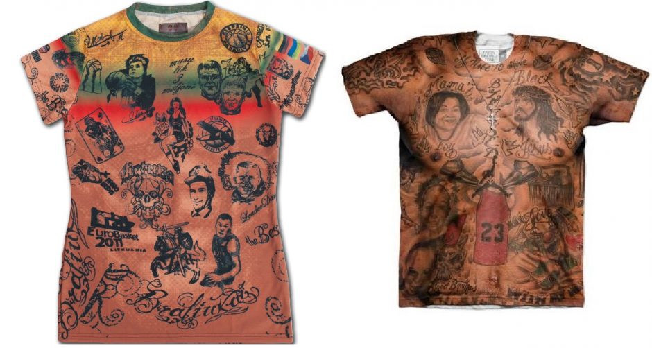 Amerikiečiai pavogė „tatuiruotų“ marškinėlių idėją iš brolių Macių?