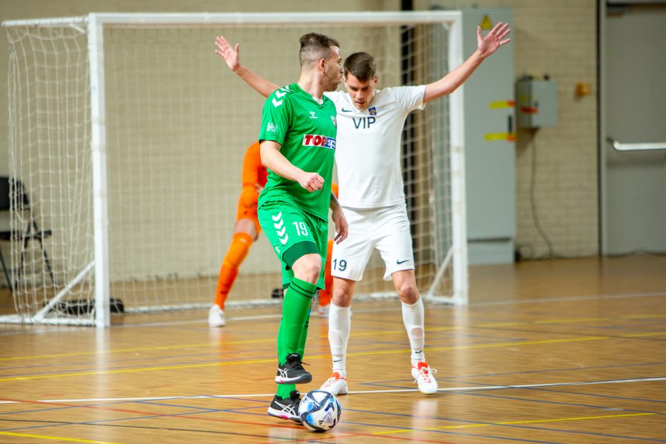 Futsalo A lyga: „K.Žalgiris“ – VIP 2:3