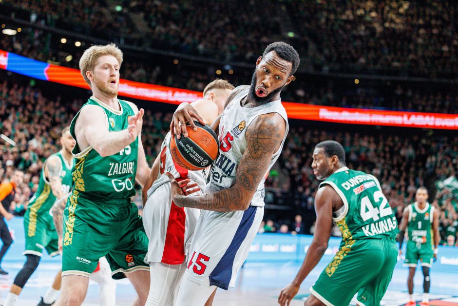 Eurolyga: Kauno „Žalgiris“ nusileido Vitorijos „Baskonia“