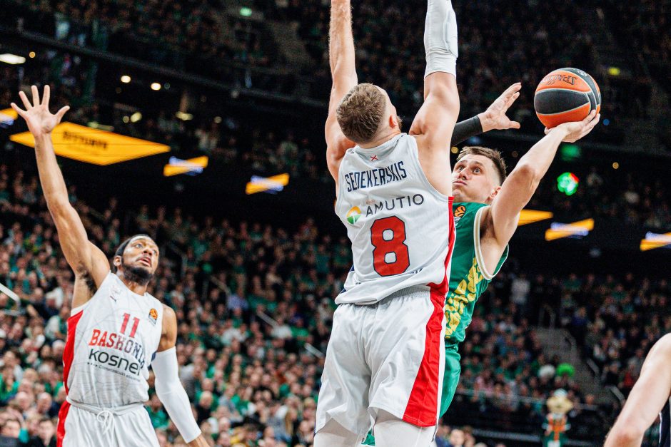 Eurolyga: Kauno „Žalgiris“ nusileido Vitorijos „Baskonia“