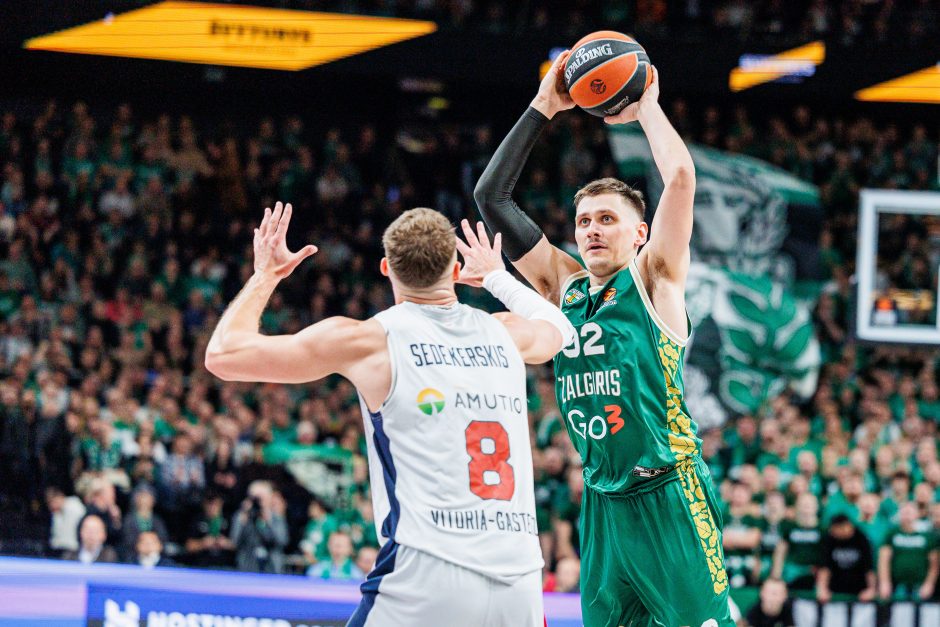 Eurolyga: Kauno „Žalgiris“ nusileido Vitorijos „Baskonia“