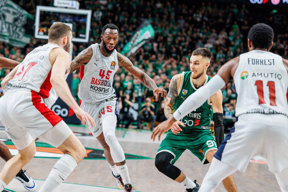 Eurolyga: Kauno „Žalgiris“ nusileido Vitorijos „Baskonia“