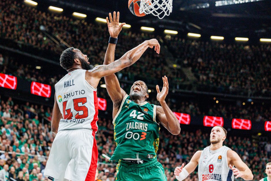 Eurolyga: Kauno „Žalgiris“ nusileido Vitorijos „Baskonia“