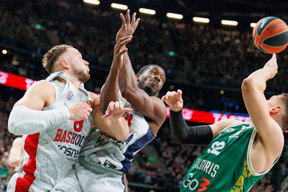 Eurolyga: Kauno „Žalgiris“ nusileido Vitorijos „Baskonia“