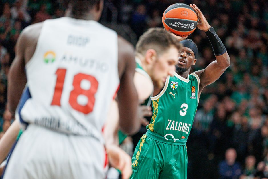 Eurolyga: Kauno „Žalgiris“ nusileido Vitorijos „Baskonia“