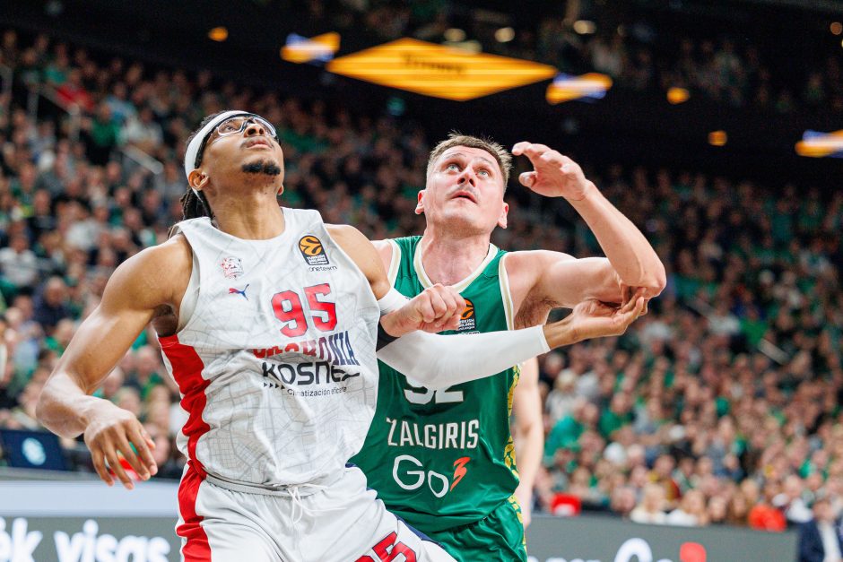 Eurolyga: Kauno „Žalgiris“ nusileido Vitorijos „Baskonia“