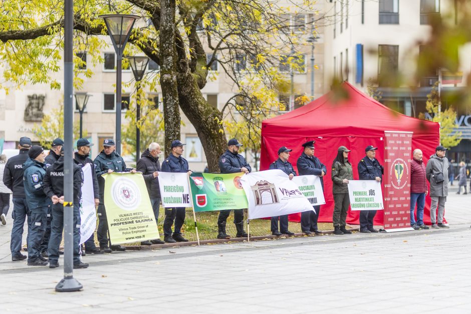 Pareigūnai protestuoja prieš naująjį Statutą: ant šieno krūvos uždėta vyšnia nėra tortas