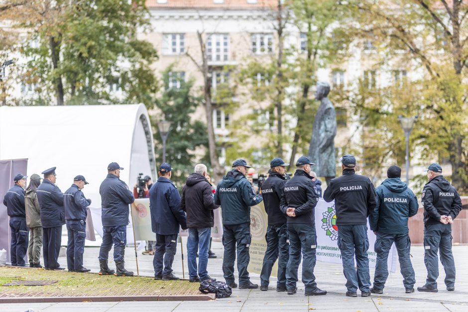 Pareigūnai protestuoja prieš naująjį Statutą: ant šieno krūvos uždėta vyšnia nėra tortas