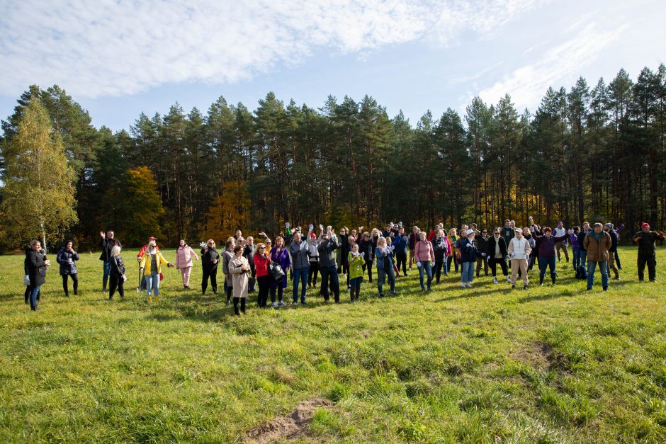 ERGO jubiliejaus dovana – vietoje garažų žaliuos 5 tūkst. medžių giraitė