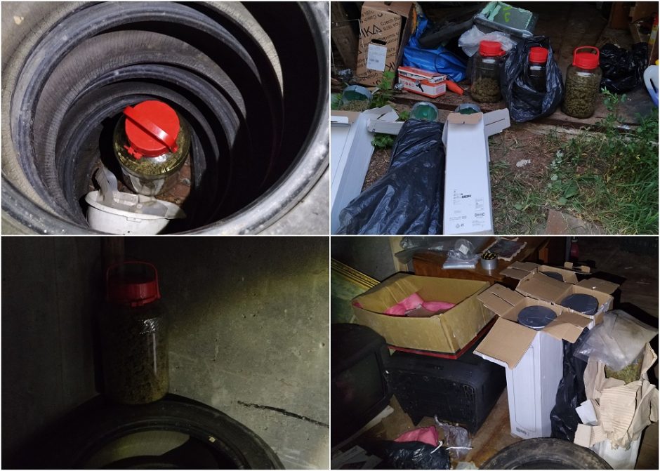 Muitininkai sostinės garaže rado apie tris kilogramus kanapių: įtariamasis sulaikytas