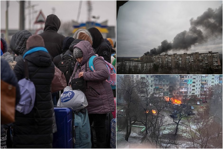 Mariupolis bandys pradėti civilių gyventojų evakuaciją