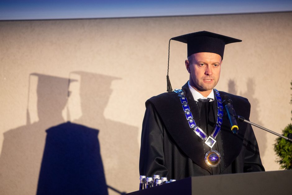 Inauguruotas naujas ISM Vadybos ir ekonomikos universiteto rektorius D. Misiūnas