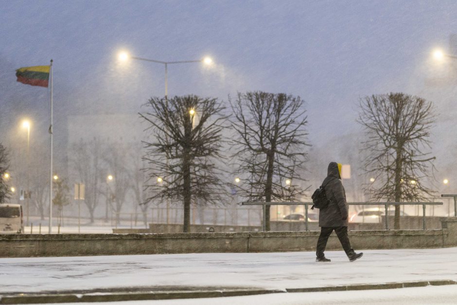 Apie orų maišalynę: Lietuva padalinta į keletą dalių