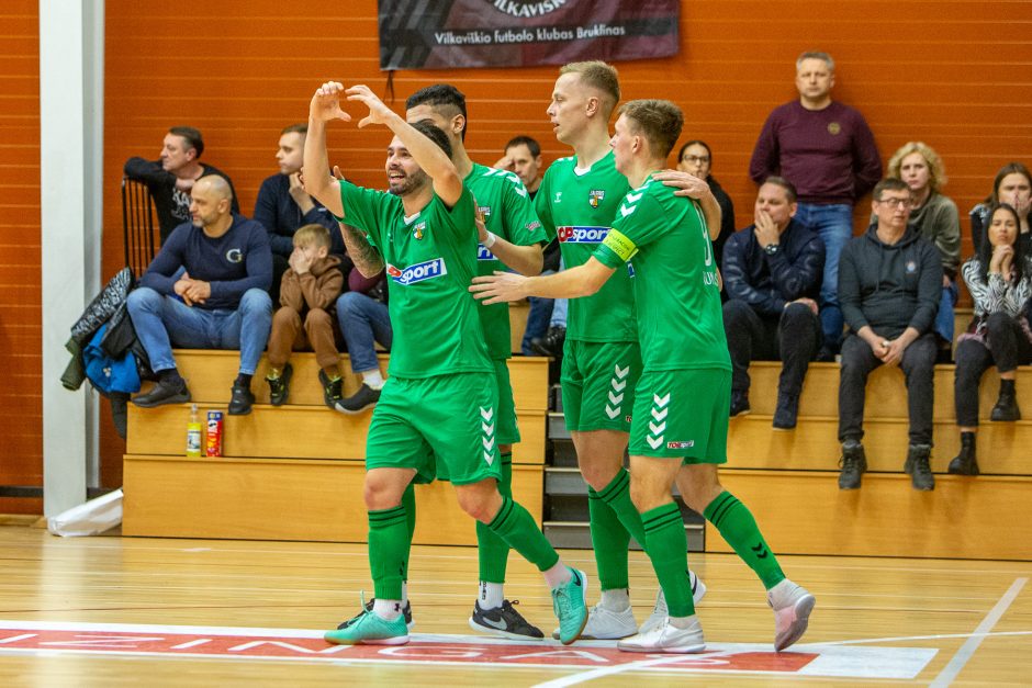 Futsalo A lyga. „Bruklinas“ – „K. Žalgiris“ 1:6