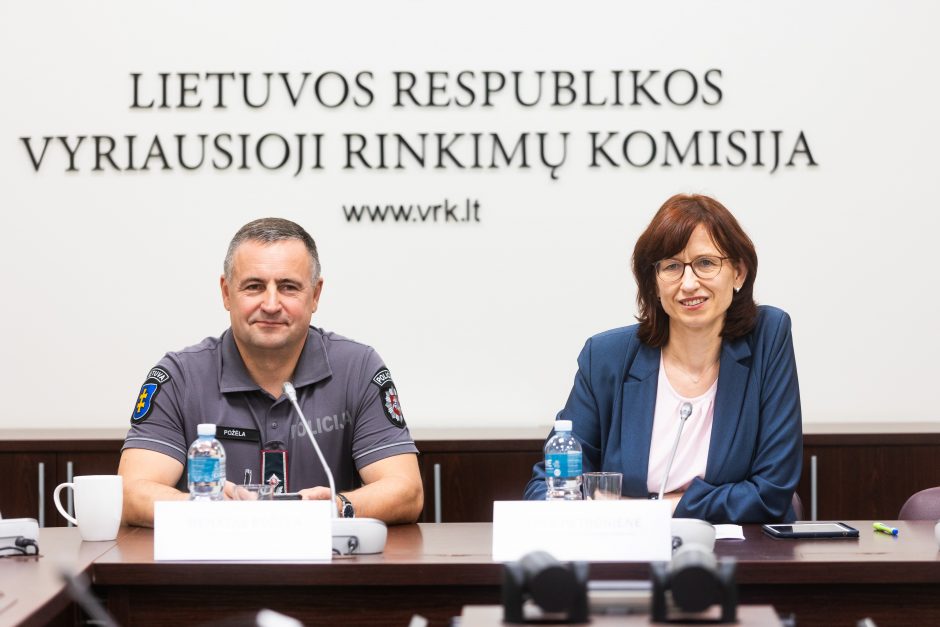 Prezidento rinkimai: VRK ir Lietuvos policijos atstovų konferencija