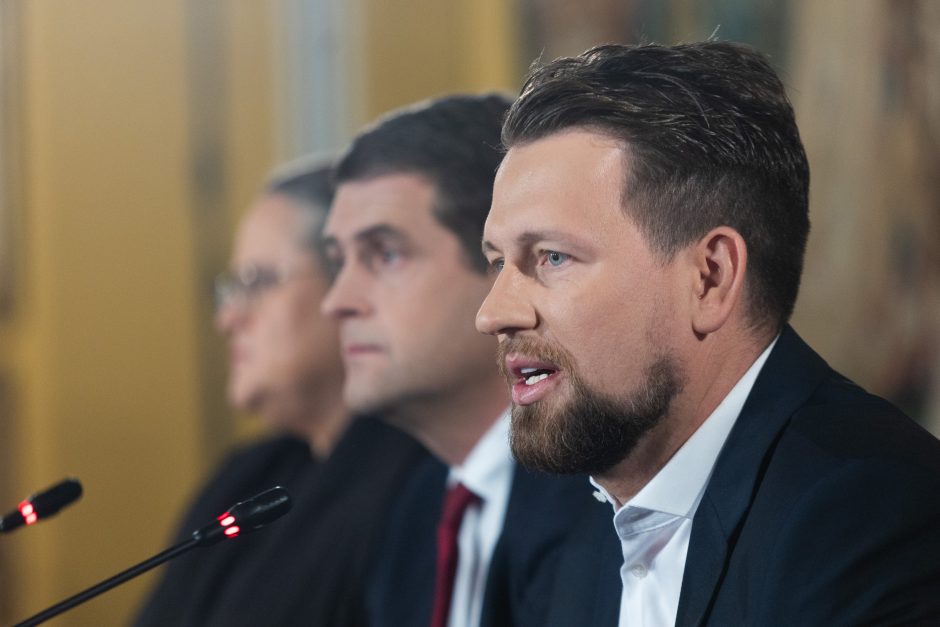 Po Seimo rinkimų: partijos „Nemuno aušra“ spaudos konferencija