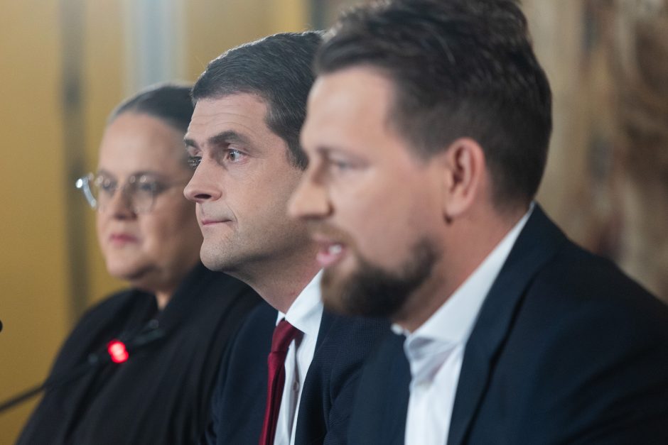 Po Seimo rinkimų: partijos „Nemuno aušra“ spaudos konferencija