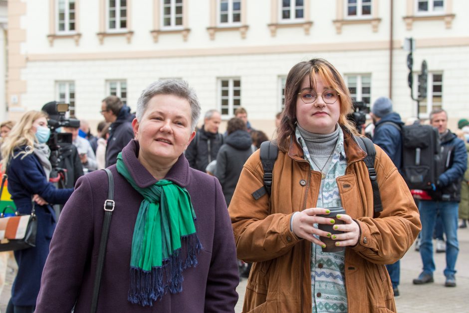 Prie Prezidentūros LGBT bendruomenę palaikė ir žinomi žmonės: žėrė kritiką valstybės vadovui