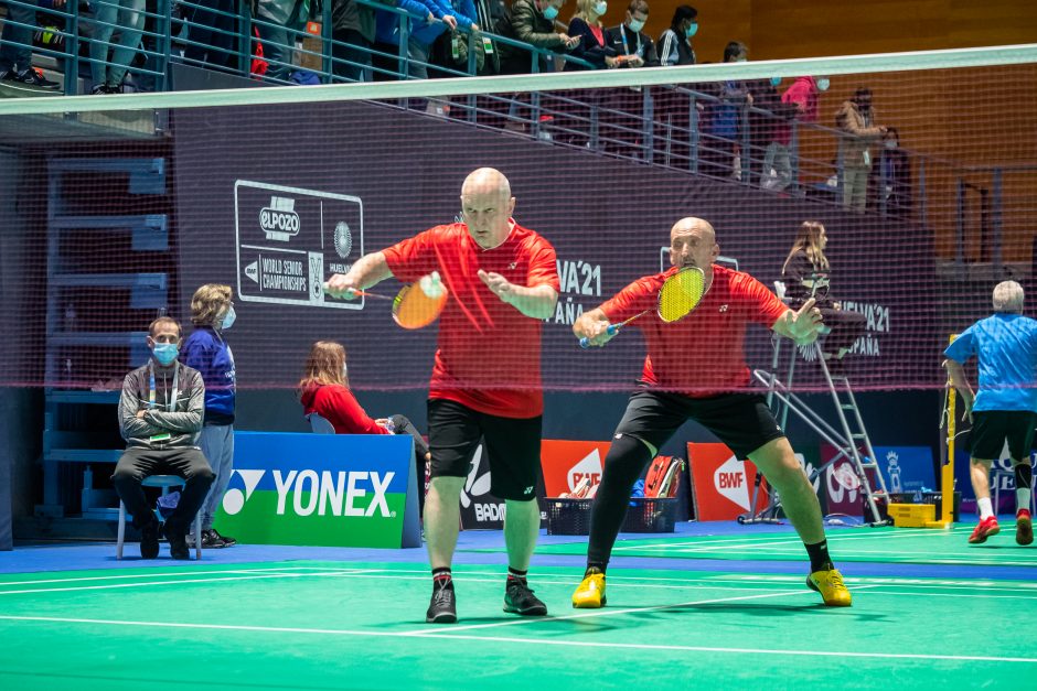 Pasaulio veteranų badmintono čempionate – rekordinis lietuvių pergalių skaičius