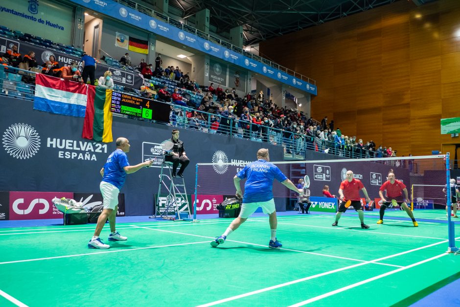 Pasaulio veteranų badmintono čempionate – rekordinis lietuvių pergalių skaičius