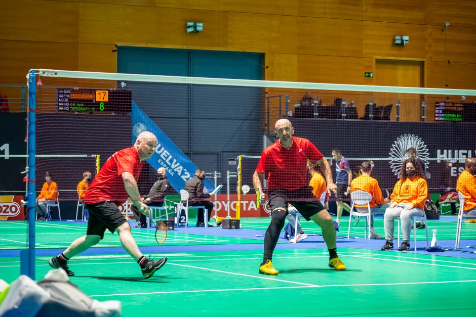 Pasaulio veteranų badmintono čempionate – rekordinis lietuvių pergalių skaičius