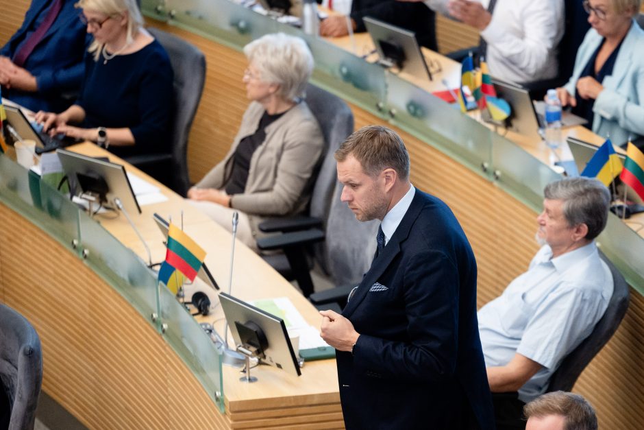 G. Landsbergis ragina: išdrįskite pasakyti labai aiškiai, kad su radikalais neisite