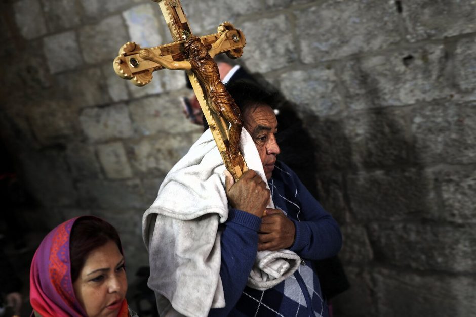 Jeruzalėje Didįjį penktadienį surengta tradicinė Kristaus kančios kelio procesija