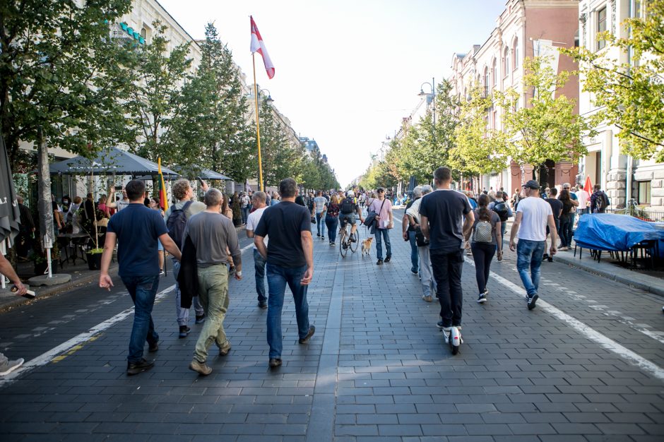 Per neramumus Vilniuje sulaikytų asmenų skaičius išaugo iki 22 