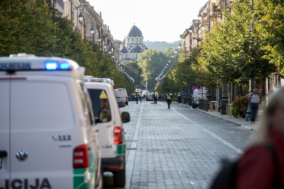 Per neramumus Vilniuje sulaikytų asmenų skaičius išaugo iki 22 