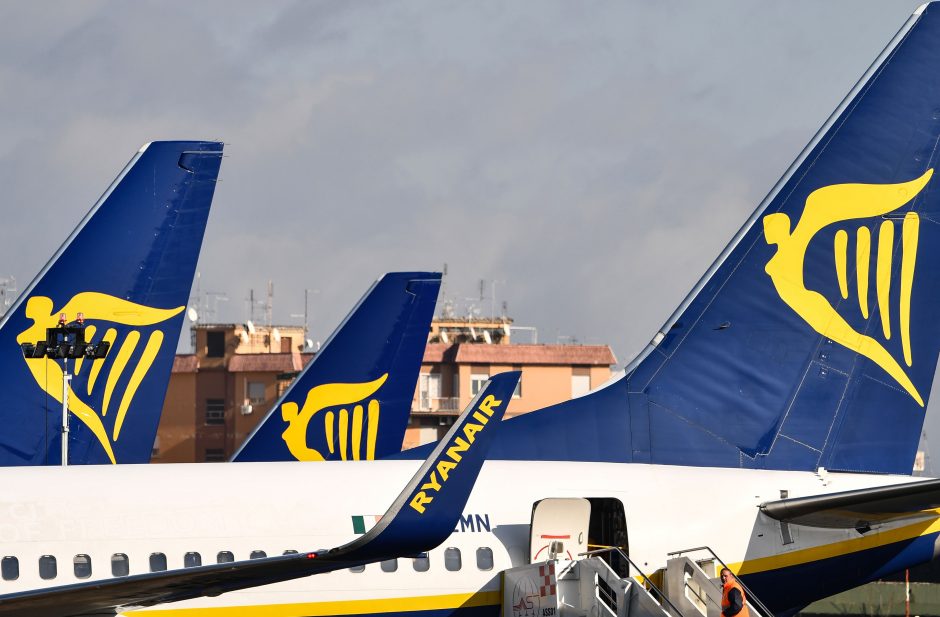 Bendrovė „Ryanair“ atšaukia visus skrydžius iš ir į Italiją