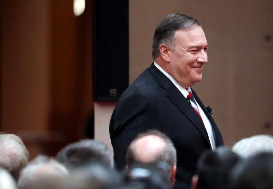 Berlyne viešintis M. Pompeo: laisvė niekada nėra garantuota