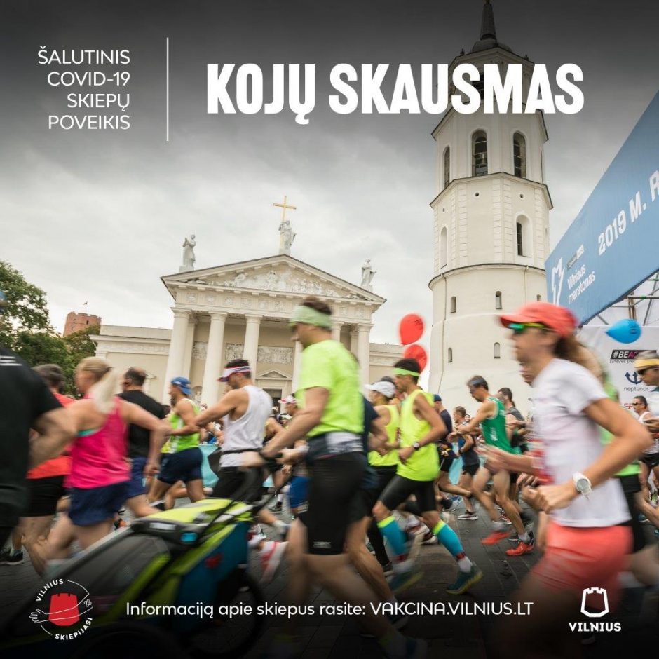 Vilnius pristato reklaminę kampaniją: šalutinis vakcinos poveikis – grįžimas į įprastą gyvenimą