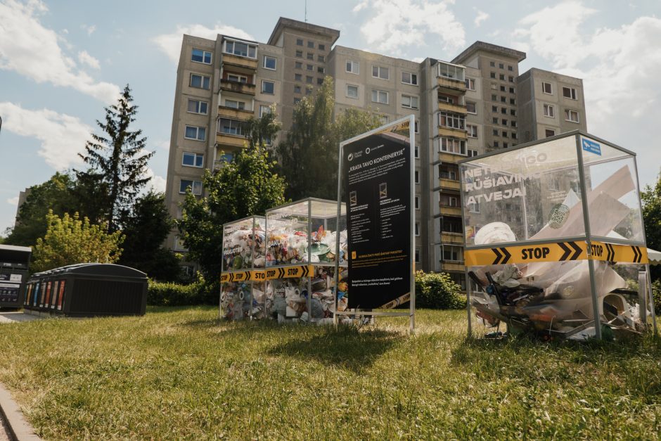 „Kauno švara“ ir „Žaliasis taškas“ tyrė kauniečių plastiko ir metalo pakuočių atliekų konteinerį