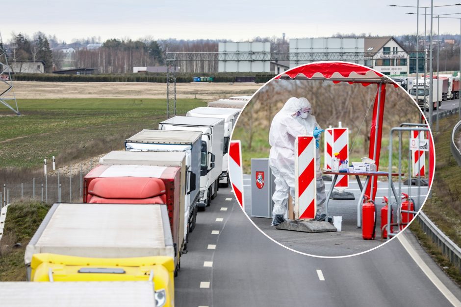 Vežėjams atidaromas mobilus vakcinacijos punktas Kalvarijos pasienyje